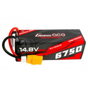 Gens ace 6750mAh 14.8V 60C 4S1P HardCase Lipo akumuliatorius su XT90 jungtimi