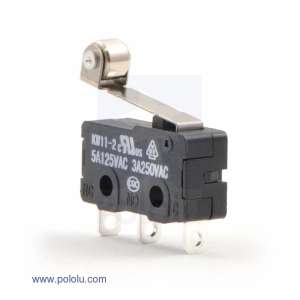 Snap-Action Switch with 16.3mm Roller Lever: 3-Pin SPDT 5A [144]