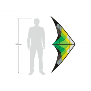 Salsa III Jungle - Stunt Kite, age 14+, 80x188cm, incl. 50kp...