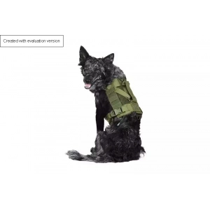 Tactical Dog Harness - Olive