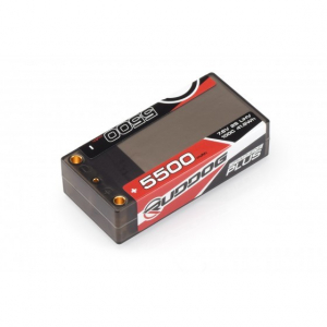 RUDDOG 5500mAh 100C 7.6V LiHV Graphene Plus Shorty akumuliatorių automodeliui paketas