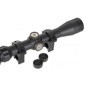 SCOPE 3-9X32E WITH HIGH MOUNTING RINGS [PCS]