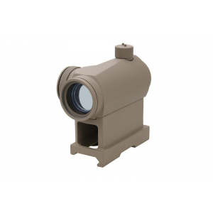 T1 red dot sight replica with QD mount and low mount - tan