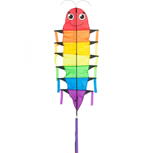 Flapping Willie Worm - Single Line Kites, age 5+, 155x48cm, incl. 17kp Polyester Line, 40m on spool