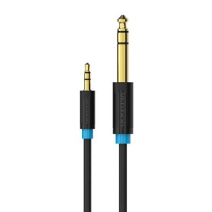 Vention adapteris 3.5mm TRS Male to 6.35mm Male Audio Cable 1.5m Black