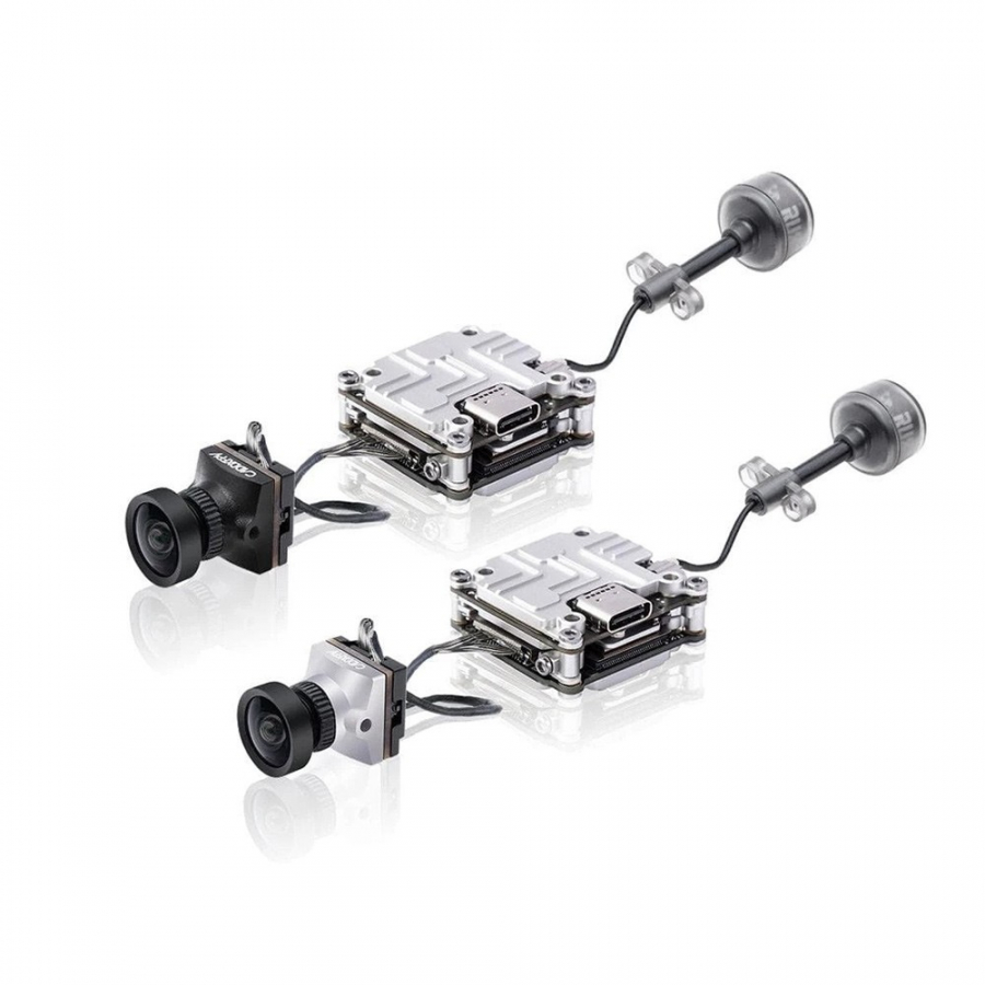 Caddx Nebula Nano V2 Digital FPV kamera rinkinys - (juoda/sidabrinė)