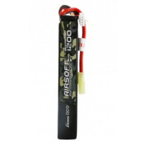 Gens ace 25C 1200mAh 3S1P 11.1V Airsoft Lipo akumuliatorius su mini Tamiya jungtimi
