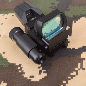 1 x 33 Tactical Fighter holographic 4 Reticle Red/Green Dot reflex sight scope Green 20 mm / 11 mm