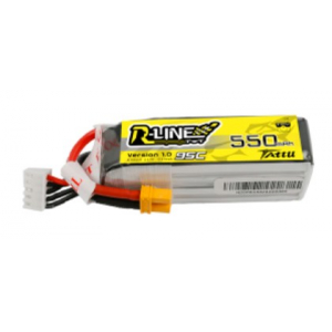 Tattu R-Line 550mAh 14.8V 95C 4S1P Lipo akumuliatorius su  XT30 jungtimi