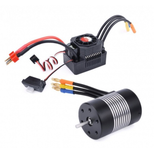 Surpass Hobby Rocket 3650 4300Kv Brushless Motor and Waterproof 60A ESC Combo