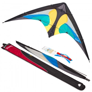 Yukon II Ice - Stunt Kite, age 12+, 80x175cm, incl. 45kp Pol...