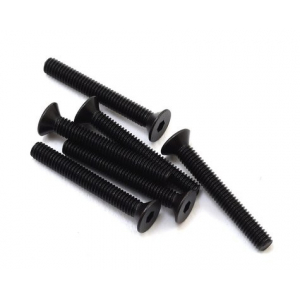 Traxxas 4x10mm Countersunk Flat Head Hex varžtai (6)
