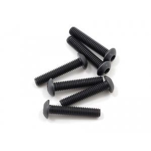Traxxas 4x20mm Button Head Machine varžtai (6)