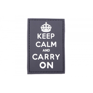 3D Patch - Keep Calm And Carry On - black
