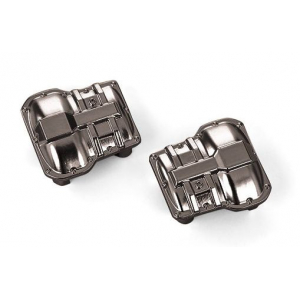 DifferentIal Cover Front/Rear Black Chrome (2) TRX-4M