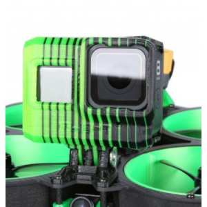 TPU Adjustable GoPro Hero 5/6/7 Mount (0~40°) Žalias su juodu