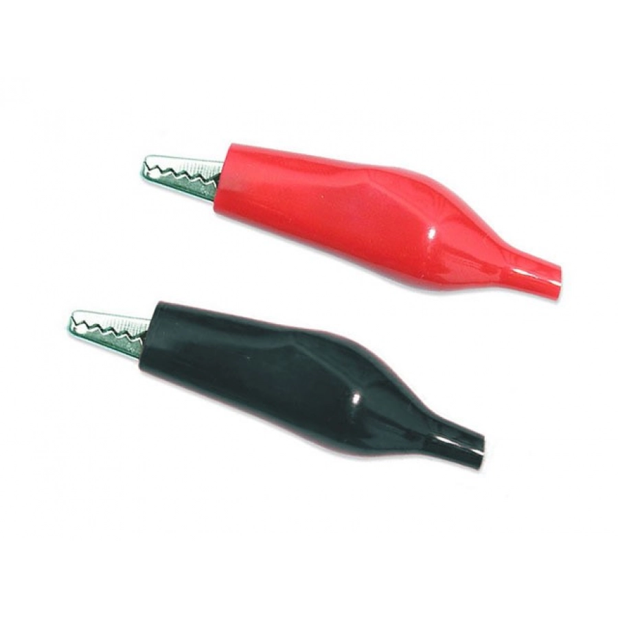 Alligator clips in silicone (pair) - MSP