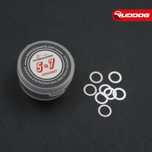 Koswork 5x7x0.1mm & 5x7x0.3mm 5mm Shaft Shims (4pcs/each)