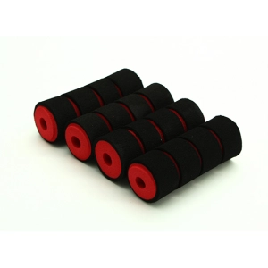 Multi-Rotor Shock Absorbing Foam Skid Collars Red/Black (65x...