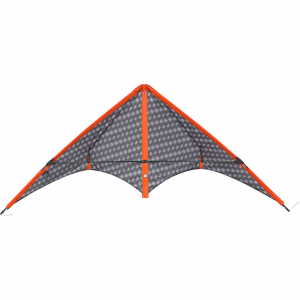 Stormy Pete Graphite - Stunt Kite, age 14+, 62x140cm, incl. 40kp Polyester Line, 2x20m