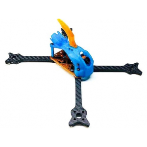 MAYDAY FPV FLOSS 3.0 CANOPY WITH AXII MOUNT - Blue with Orange Fin