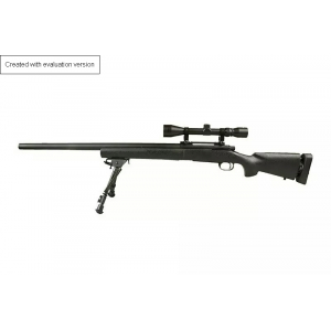 SW-04 sniper rifle replica (with scope and bipod) - black