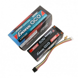 Gens ace 7700mAh 15.2V High Voltage 120C 4S1P Series Black HardCase Lipo akumuliatorius with 5.0 mm Banana bullet