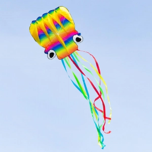 Rainbow Octopus L - Kids Kites, age 8+, 480x120cm, incl. 35 ...