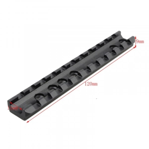 20MM Rail Tactical Picatinny 11 Slots Weaver Rail Scope Mount 120MM Rail Mount with Screws & Wrench for Airsoft Gun Equipments