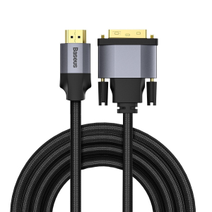 Baseus Enjoyment Series HDMI 4K Male To DVI Male Cable 2m Dark gray