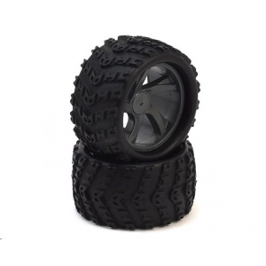 ION MT Pre-Mounted 1/18 Monster Truck Tires (2) by Maverick