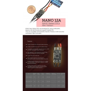 EMAX Nano Series ESC 12A-Active Braking 3S-4S