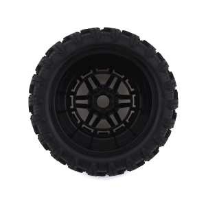 Traxxas Maxx All-Terrain Pre-Mounted Tires (2) (Black/Orange...
