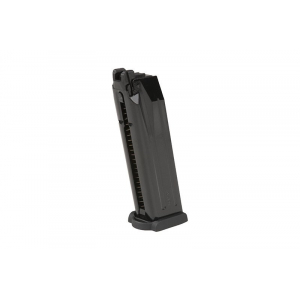 22rnds. real-cap gas magazine for H&K VP9 handgun type replicas - black