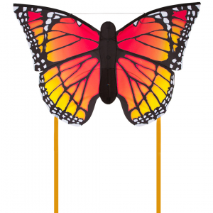Butterfly Kite Monarch L - Kids Kites, age 5+, 80x130cm, incl. 17kp Polyester Line, 40m