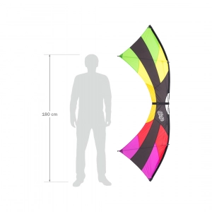 Mojo Rainbow - Quadline Kites, age 12+, 75x222cm, incl. 50kp...