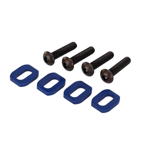Washers Motor Mount Alu Blue w/ Screws (4) X-Maxx, XRT