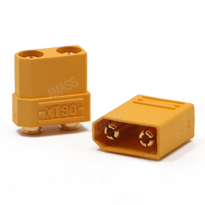 AMASS XT90PB 4.5mm PCB jungtis vyriška/moteriška