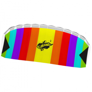 Comet 1.2 Rainbow - Stunt Kite, age 8+, 55x120cm, incl. 20kp Polyester Line, 2x30m