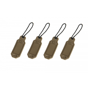 Set of personalized tags - tan