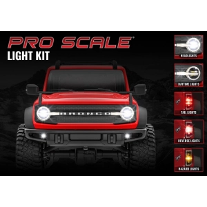 LED Lights Front and Rear Kit Complete TRX-4M Bronco