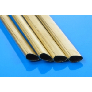 K&S Brass Slimline Tube 6.35x3.18x305mm #122