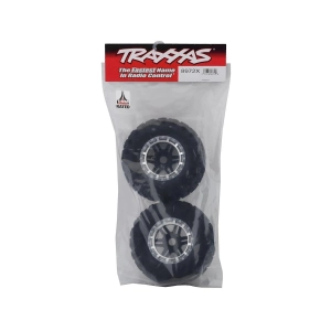 Traxxas Maxx All-Terrain Pre-Mounted Tires (Black/Chrome) (2...