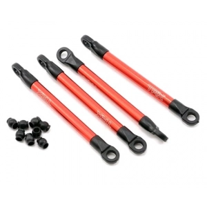 Traxxas Aluminum Push Rods (Red) (4)