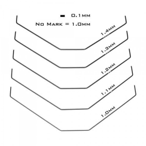 TKR6625 – Sway Bar Set (front, bars only, 1.0, 1.1, 1.2, 1.3, 1.4mm, EB410/ET410)