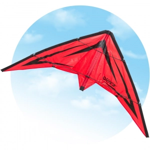 Quick Lava - Stunt Kite, age 8+, 48x115cm, incl. 17kp Polyes...