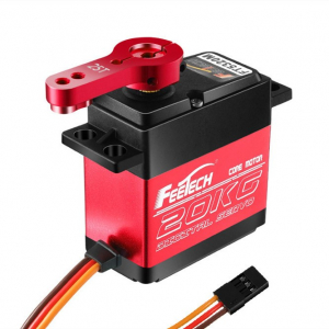 FeeTech 7.4V 20kg 180 laipsnių skaitmeninis servos mechanizmas su metaliniais dantračiais FT5320M