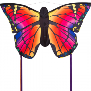 Butterfly Kite Ruby L - Kids Kites, age 5+, 80x130cm, incl. 17kp Polyester Line, 40m