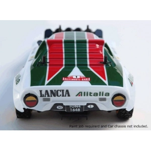 Rally Legends 1/10 Lancia Stratos nedažytas automobilio kėbu...