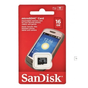 SANDISK MICRO SDHC 16GB Class 4